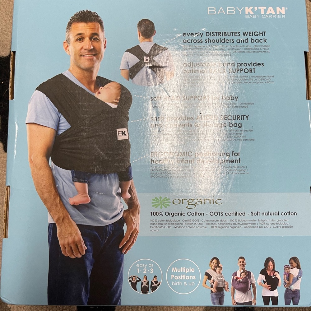 Baby k tan baby carrier